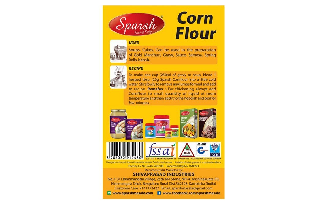 Sparsh Corn Flour    Box  100 grams